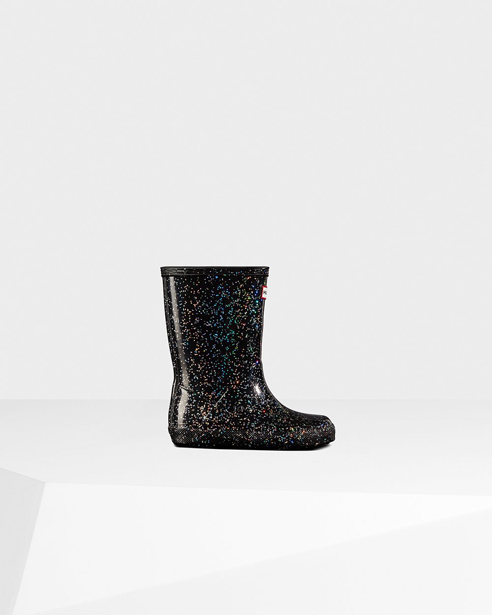 Kids Hunter Original First Giant Glitter | Rain Boots Black | NZ-30152-WUOG